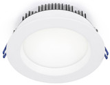 Lotus LL6RR-40K-WH 6" Round Regressed Plenum 17W LED Downlight 4000K White 95° 1300 lm Wet