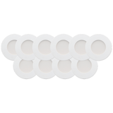 Lotus 10P-AD-107T-4K-WH-24V 10 Pack Puck Light 3" LED 2.2W 24V Dim 4000K with White Trim only