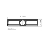 Lotus RIP334 3 3/4" Hole 26" Flat Rough-in Plate for LD4R-TT thin trims