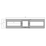 Lotus L3G-SST Tangra 4" Gimbal Square Sloped Thin Trim