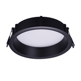 Lotus LE6RR-5CCT-BK 6" round regressed LED downlight, black trim