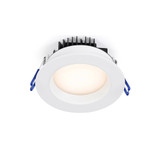 Lotus LL4RR-27K-WH 4" round plenum-rated regressed LED downlight, white trim