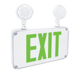 Fulham FHEC34GRC | FireHorse Slim LED Exit/Emergency Combo Unit, Green Letters, Remote Capable