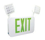 Fulham FHEC35GRC | FireHorse Slim LED Exit/Emergency Combo Unit, Green Letters, Remote Capable