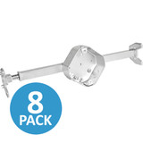 Topaz Part No. CMB218WB 2-1/8-inch Deep Fan Support Box with Brace for Old Work (Old Model No. CMB218WB): 8-pack