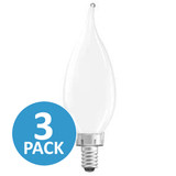 Maxlite 103623 | Enclosed Frost Filament 5W B10 Dim 2700K 3-Pack Wingstack Bent Tip