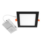 ASD Lighting ASD-JBS-6D15AC-BK-6PACK | LED Square Recessed Mini Panel 6" 15W Dimmable CCT Selectable 2700/3000/3500/4000/5000K Black UL Energy Star