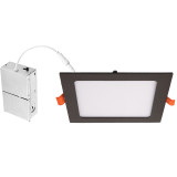 ASD Lighting ASD-JBS-6D15AC-BZ-6PACK | LED Square Recessed Mini Panel 6" 15W Dimmable CCT Selectable 2700/3000/3500/4000/5000K Oil Rubbed Bronze UL Energy Star