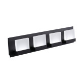 ASD Lighting ASD-LVF24M-4D23CC-BK | LED Vanity 4-light 23W CCT Selectable 3000/4000/5000K Dimmable Black ETL