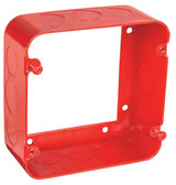 Topaz Part No. 73171-RED | 4-11/16-inch Sq Ext Rng 2-1/8D 1/2-3/4Ko Red