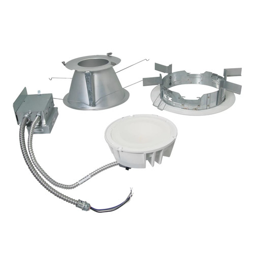Halo Commercial | HC8R40D010 | 8" to 10" retrofit kit collar ring and junction box/driver pack with preinstalled oversized trim ring, 4000 Lumens