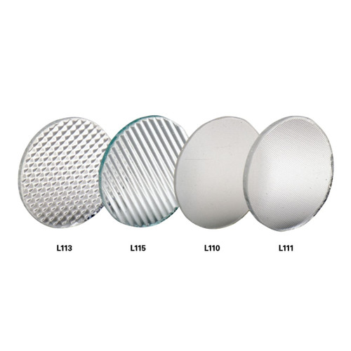 Halo | L113 | Prismatic Spread Lens. For use with MR16 lampholders. Changes and shapes light beam. 2" nominal diameter