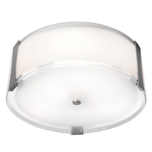 Efficient Lighting EL-814-30LEDAC | EL-814 Interior Ceiling Mount Fixture - Brushed Nickel, 30W integrated LED (120V)