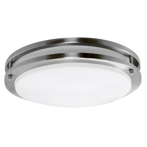 Efficient Lighting EL-815-109E26LED-BN | EL-815 Energy Star Certified Interior Ceiling Mount Fixture - Brushed Nickel, 1 x 9W E26 LED bulb included