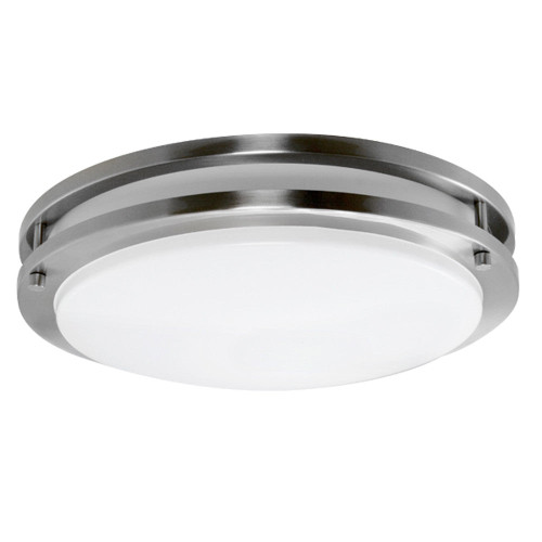 Efficient Lighting EL-865-30LEDAC-BN | EL-865 Energy Star Certified Interior Ceiling Mount Fixture - Brushed Nickel, 30W integrated LED (120V)