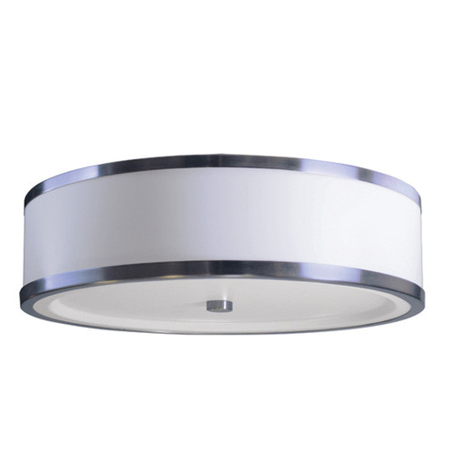 Efficient Lighting EL-860-309E26LED-BN | EL-860 Energy Star Certified Interior Ceiling Mount Fixture - Brushed Nickel, 3 x 9W E26 LED bulbs included