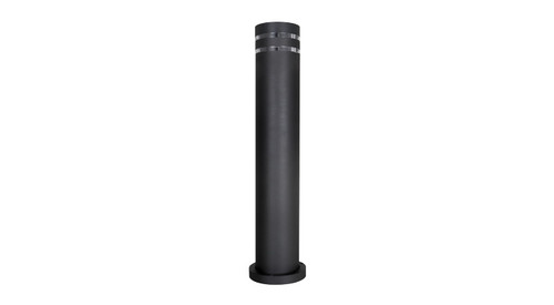 ASD Lighting ASD-BLC-R24B-BK | Round Outdoor Bollard 24inch 1xE26 120V Black ETL
