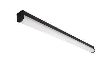 ASD Lighting ASD-LSF8-4A40BK-10EM | LED Regular Striplight with 10W Battery Back-up 4ft 20/30/40W 120-277V 0-10V Dimmable 150Lm/W 3500/4000/5000K Black UL DLC Premium