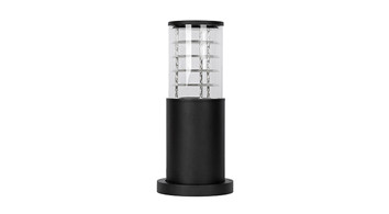 ASD Lighting ASD-BGLR-1E26-12RT-BK | Bulb Round Outdoor Bollard RETRO series 12inch 1xE26 120V Black ETL