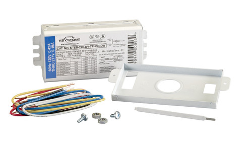 Keystone | KTEB-226-UV-RS-DW-KIT | Electronic CFL Ballast for 2 or 1-Lamp 26W CFL, 120-277V