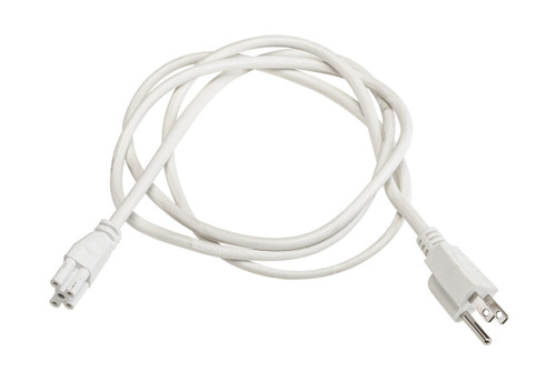 Keystone | KT-CS-515P-6-5PC-W | Cordset with plug for 5-pin linking fixtures, 125V NEMA 5-15P Straight Blade Plug, 6ft