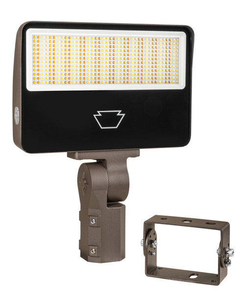 Keystone | KT-FLED100PS-R5-ESO1-UNV-8CSB-VDIM | LED Flood Light, 100/90/80W Selectable, 3000/4000/5000K, 120-277V