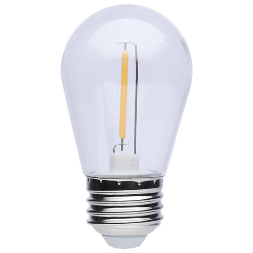 Satco | S8027R1 | S14 LED String Light Replacement Lamp Medium Base 2200K Clear 120 Volt 4-Pack