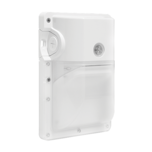 Luxrite | LR40614 | 28W WALLPACK CUBE CCT & WATTAGE SELECTABLE - PHOTOCELL SENSOR WHITE FINISH