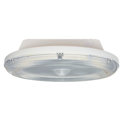 Luxrite | LR40720 | 100W ROUND GARAGE CANOPY - 3CCT & 4 WATTAGE SELECTABLE - OPTIONAL UPWARD LIGHT