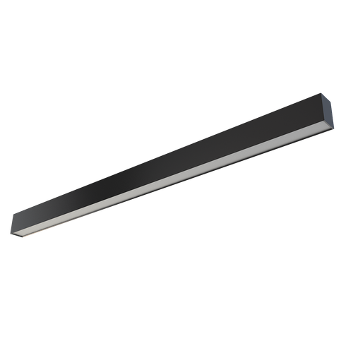 Luxrite | LR42611+MS | 4' ARCHITECTURAL LINKABLE LINEAR 3 CCT/3 WATTAGE/UP-DOWN SELECTABLE - BLACK + MS