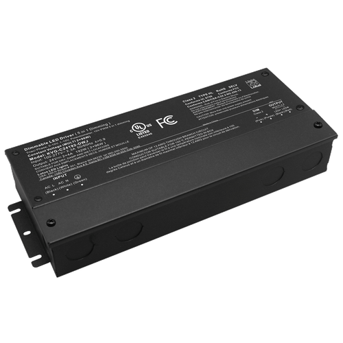 Lotus KVG-C24192-DWJ 24V 192W 5-in-1 Dimmable cULus Driver with Built-in Wiring Chambers