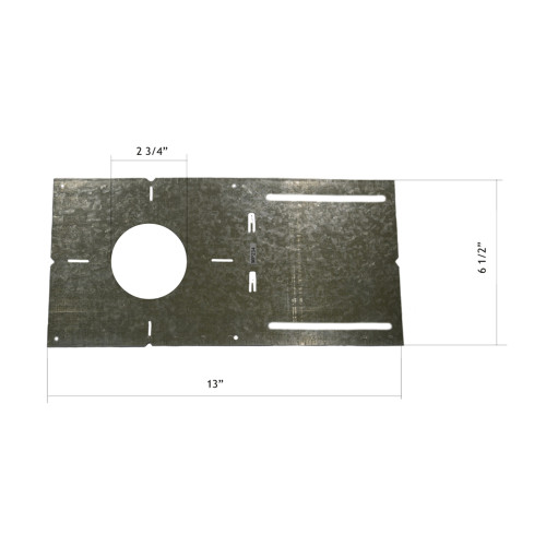 Lotus MP234 2 3/4" Hole 13" Flat Plate for LED-2-S15W & LED-2-S8W2