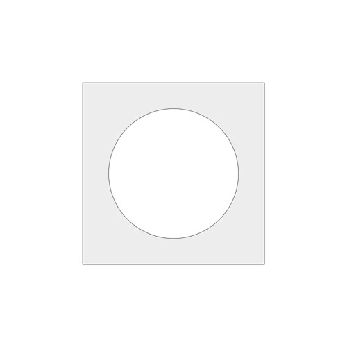 Lotus GS10-16 Goof Ring Square White ID 10½" OD 16" Square