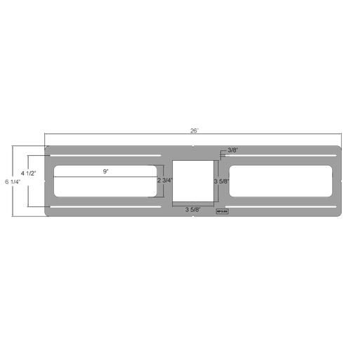 Lotus L3G-SSW Tangra 4" Gimbal Square Sloped Wide Trim