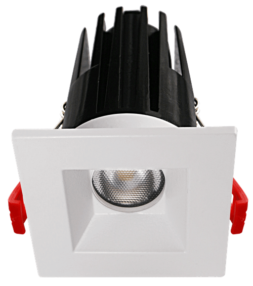 Lotus LED-1-S7W-5CCT-1SRWH 2" Recessed LED Downlight 7W 5CCT 480 lm 120V Square White 38° Wet
