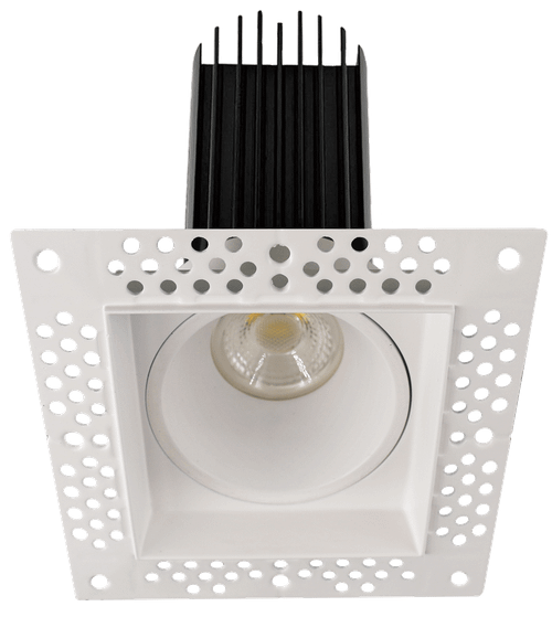 Lotus LED-2-S15W-L5CCTWH-T-SQ 2" Square Trimless White 15W LED 5CCT 1000 lm 38° Wet Air-Tight