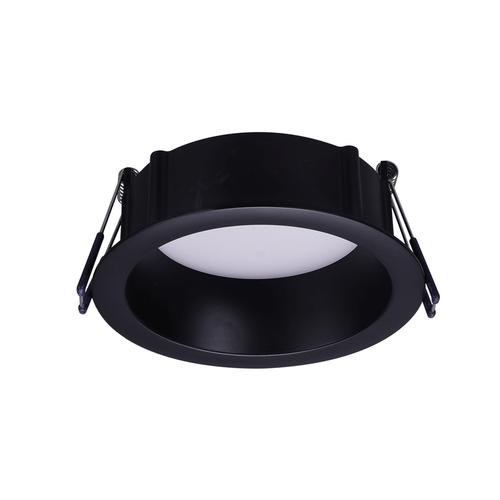 Lotus LE4RR-5CCT-BK 4" round regressed LED downlight, black trim