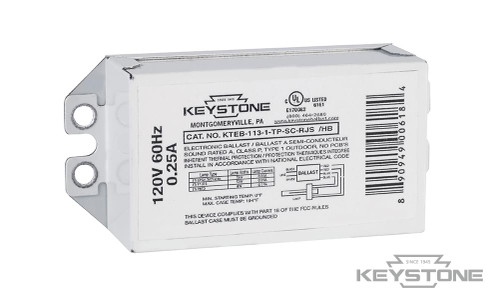 Main image of a Keystone KTEB-113-1-TP-SC /HB-CP  Fluorescent ballast