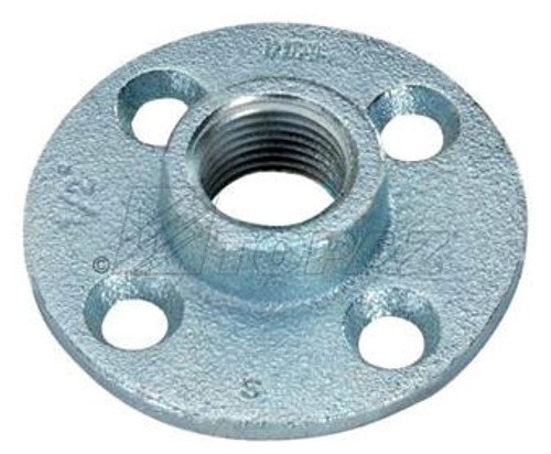 Topaz Part No. 291 1/2-inch Rigid Floor Flange Plates Malleable Iron (Old Model No. 291)