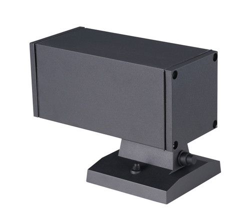 ASD Lighting ASD-OCLS-2I-2660-BK | Square Outdoor Wall Cylinder Up and Down 2xE26 60W Black ETL