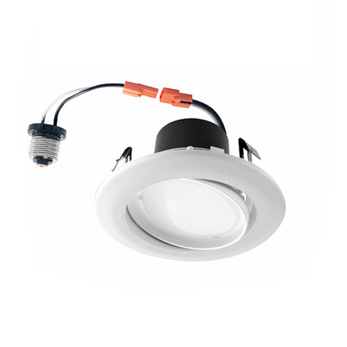 ASD Lighting ASD-LRK-GBR-4D10AC-WH-6PACK | LED Downlight Retrofit Kit Gimbal 4" 10W CCT Selectable 2700/3000/3500/4000/5000K Dimmable White UL Energy Star