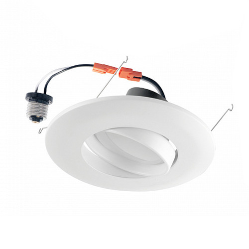 ASD Lighting ASD-LRK-GBR-6D15AC-WH-6PACK | LED Downlight Retrofit Kit Gimbal 6" 15W CCT Selectable 2700/3000/3500/4000/5000K Dimmable White UL Energy Star