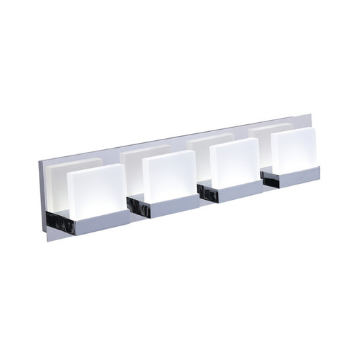 ASD Lighting ASD-LVF24M-4D23CC-CH | LED Vanity 4-light 23W CCT Selectable 3000/4000/5000K Dimmable Chrome ETL