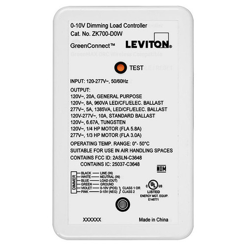 Leviton | ZK700-D0W-LV | ZK700-D0W
