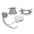 Halo Commercial | HC8R40D010 | 8" to 10" retrofit kit collar ring and junction box/driver pack with preinstalled oversized trim ring, 4000 Lumens