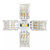 Halo | HFL07 | Tape-to-Tape 4-Way Illuminated Connector with integrated LED
