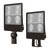 Lumark | XSF200-SFTR-BK | All-Selectable Flood, Slipfitter and Trunnion, 200W- 150W-120W-80W 13,200-33,000 lumen, 3000K-4000K-5000K 80
