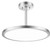 Efficient Lighting EL-827S-22-40LED-BN | EL-827S-22 Interior Semi-Flush Ceiling Mount Fixture - Brushed Nickel, 40W integrated LED (120V)