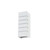 Efficient Lighting EL-329-109E26LED-W | EL-329 Interior Wall Mount Sconce Lighting Fixture - White, 1 x 9W E26 LED bulb included