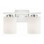Efficient Lighting EL-250-02-BN | EL-250-02 Interior Wall Mount Bathroom Vanity Lighting Fixture - Brushed Nickel, Fixture only, no bulb included